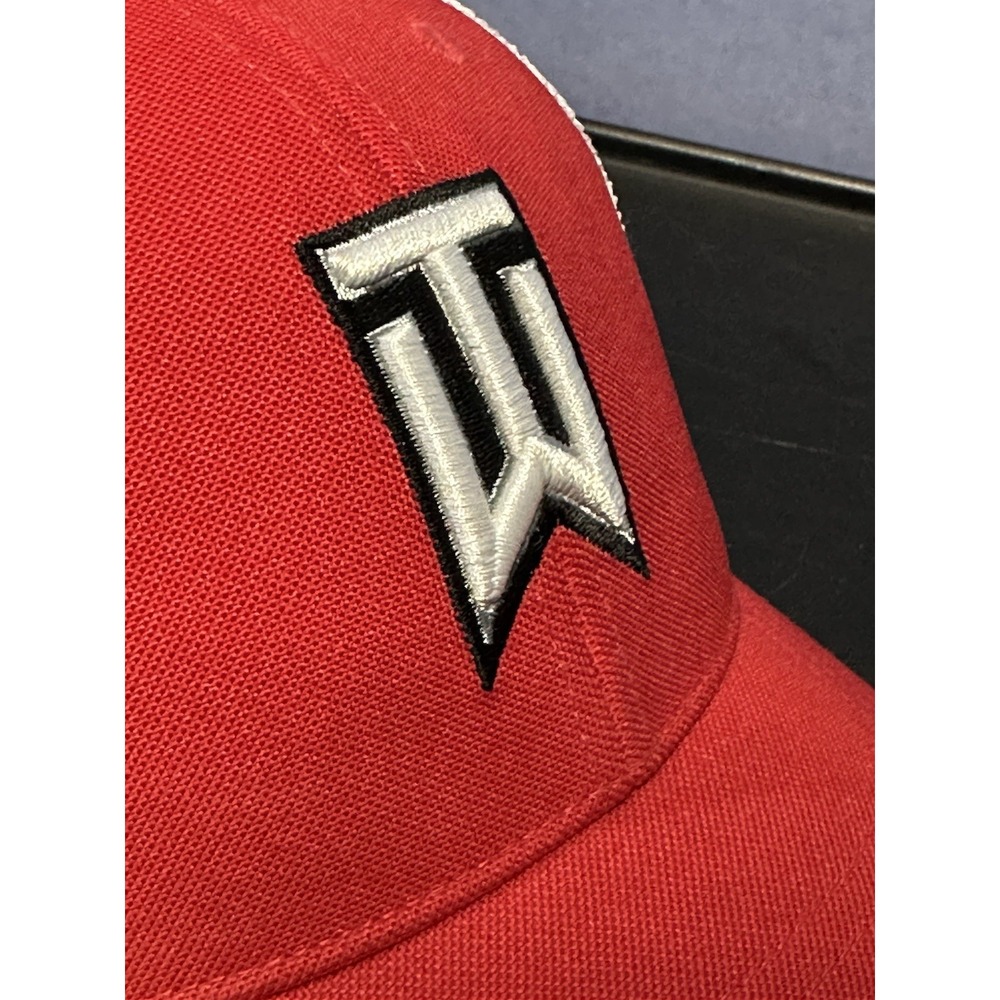 Tiger Woods Golf Hat Cap TW 'VR' '20XI' Mesh Red 510607-694 2013 NIKE M/L Rare - Picture 7 of 12